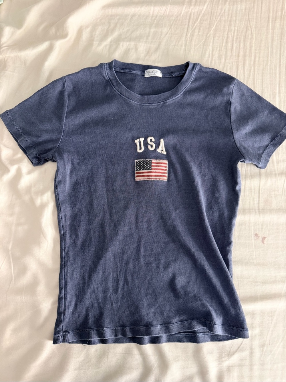 Brandy Melville John galt blue gray USA tshirt small